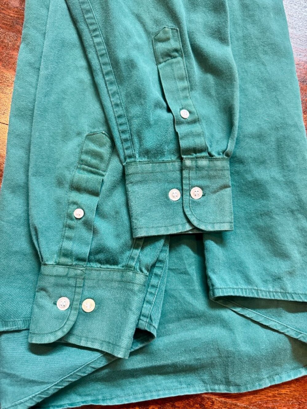 Vintage Polo Ralph Lauren Blake Shirt Small Green Red Pony Button Down EUC - Picture 9 of 11